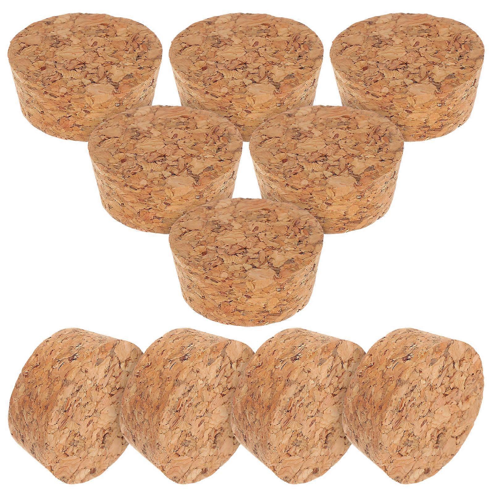 20pcs Tapered Natural Wood Plugs Soft Stoppers for Beer Bottles Replacement