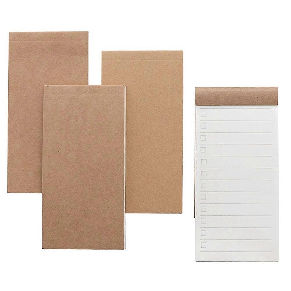 8 Pack Portable Kraft Paper Notepad for Office, School & Daily Use – Lined, Blank & Grid Memo Pads for Planning & Organization