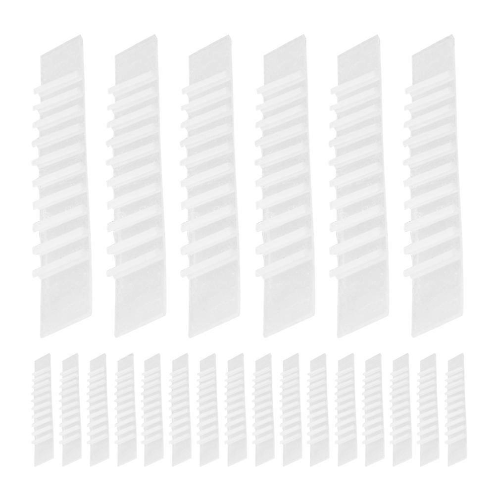 Adhesive Silicone Skid Hanger Strips 100 Pcs Non Slip Clothing Grips for Closet Use Soft & with Scale Design to Prevent Slipping and Deformation