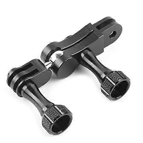 Sports Camera Accessory Hand Universal Adjustment Arm Adapter Double Head Mount for GoPro and DSLR with Adjustable Length