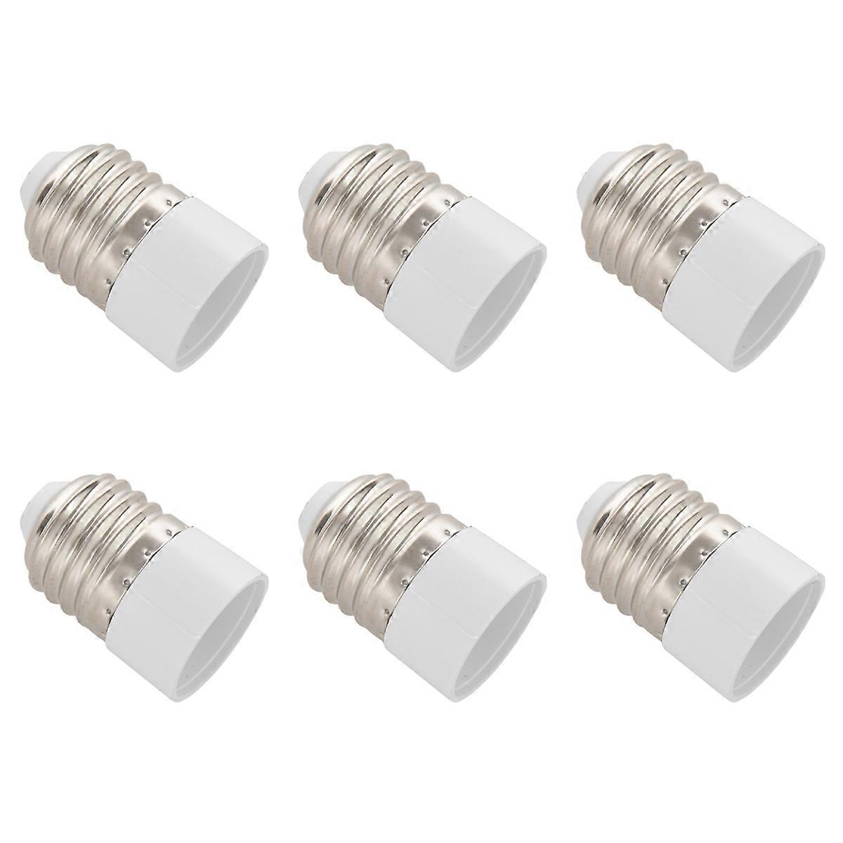 6X E27 to E14 Base LED Light Lamp Bulb Adapter Converter