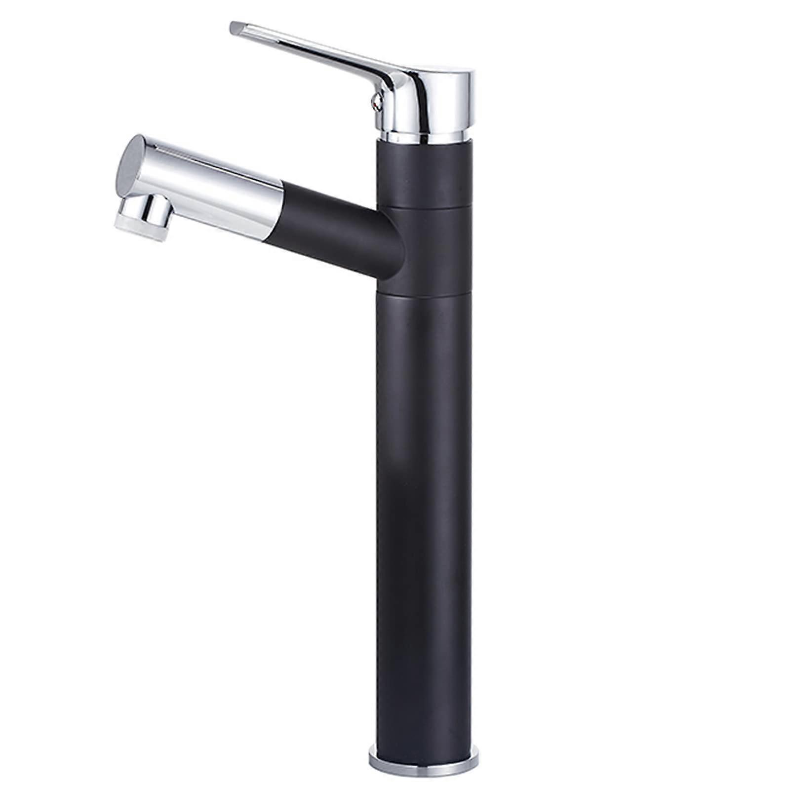 Schwarz, hot and cold basin faucets, basin mixer tap with pullout spray, bathroom sink faucets, swivel spout faucets, pulldown spray.
