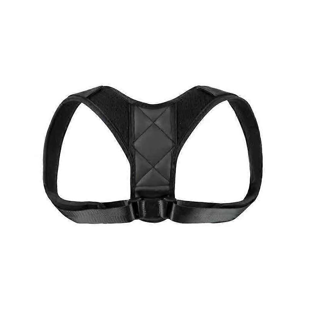 Adjustable Clavicle Posture Corrector For Men And Women Upper Back Shoulder Belt Size Medium Model Black X
