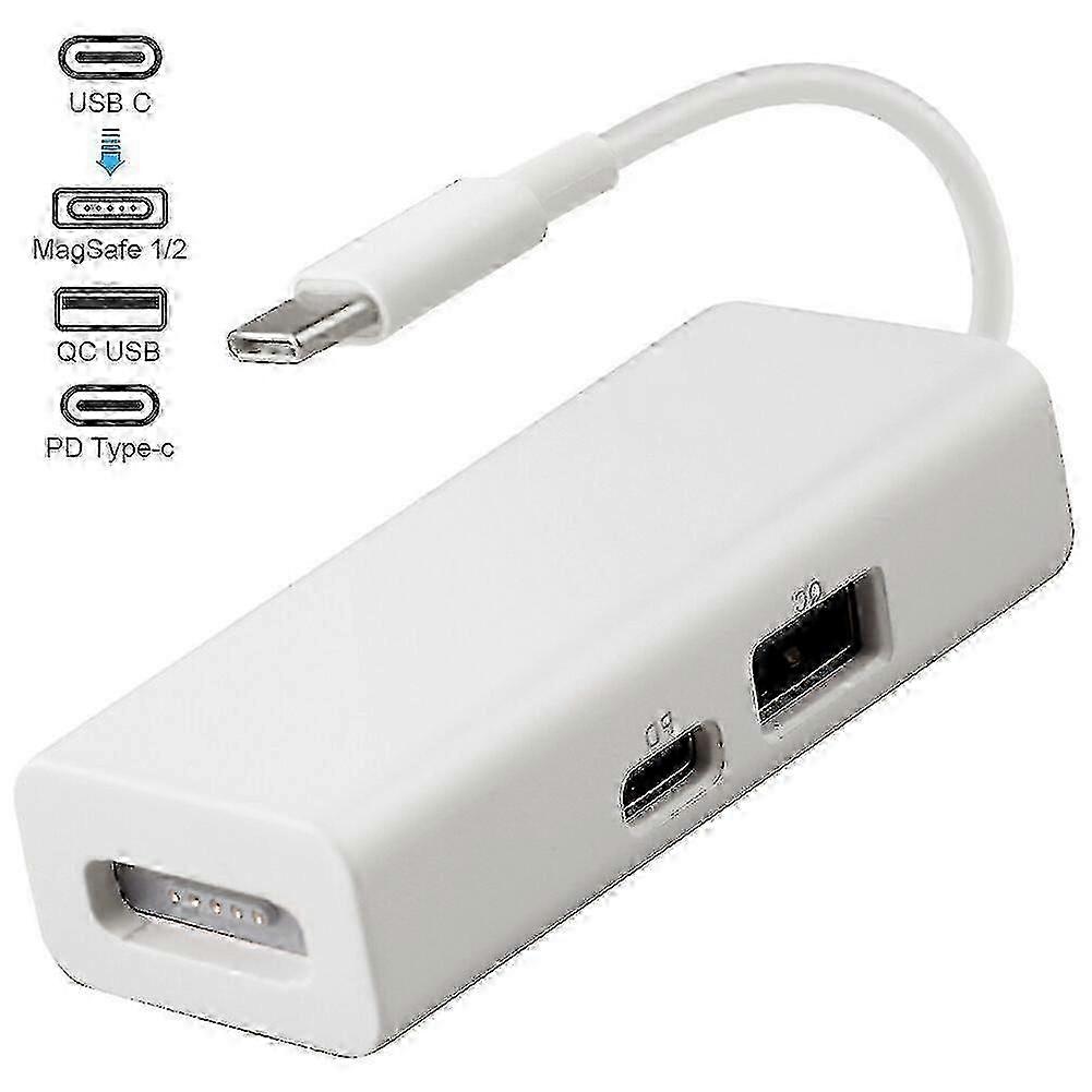 2025 USB-C 3-in-1 MagSafe Adapter Type C To MagSafe 1/2 Converter For Notebooks-Good