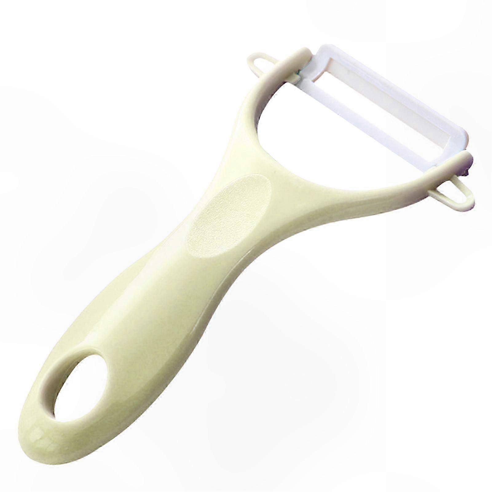 Multi-Function Ceramic Fruit and Vegetable Peeler with Ergonomic Handle for Kitchen Use