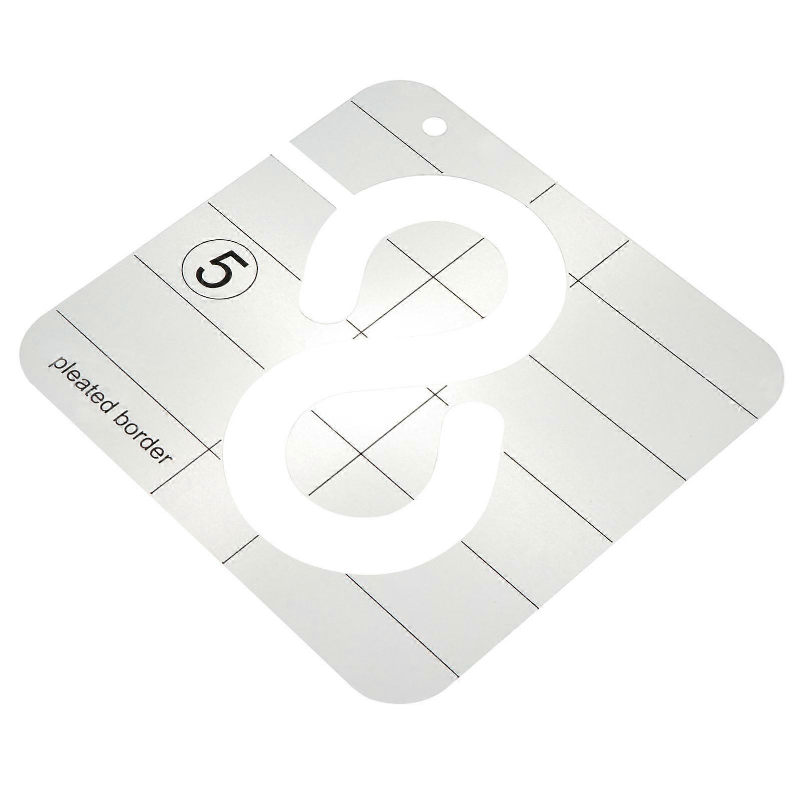 Quilting Ruler for DIY Craft Made of Durable Acrylic with Hollow Design Multi Color 1pc
