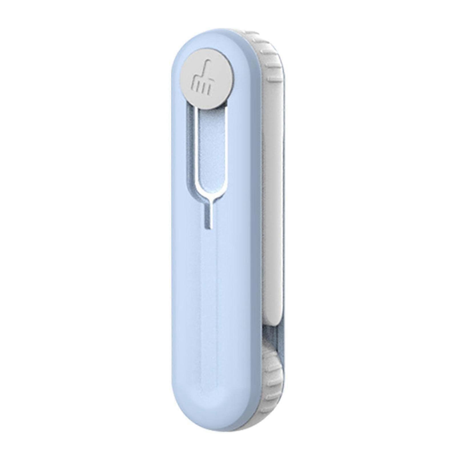 Earbud Cleaning Kit with Plush Cloth, Portable Cleaning Brush Tool for Wireless Earphones and Laptops, Sky Blue