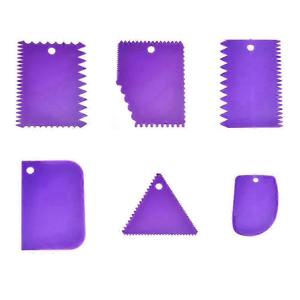 Flexible Plastic Dough Scraper and Cake Decorating Comb