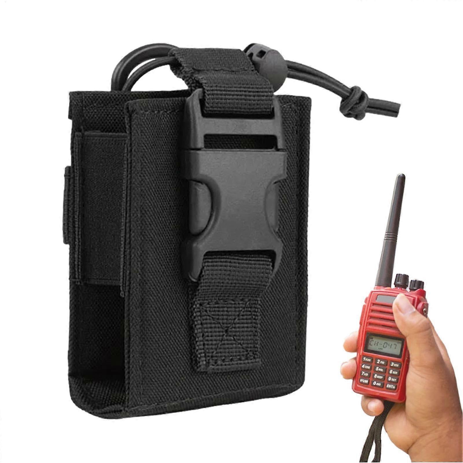 Walkie-Talkie Case For Two-Way Radios With Adjustable Strap And Belt Clip For Security, Hiking, Hunting, Airsoft