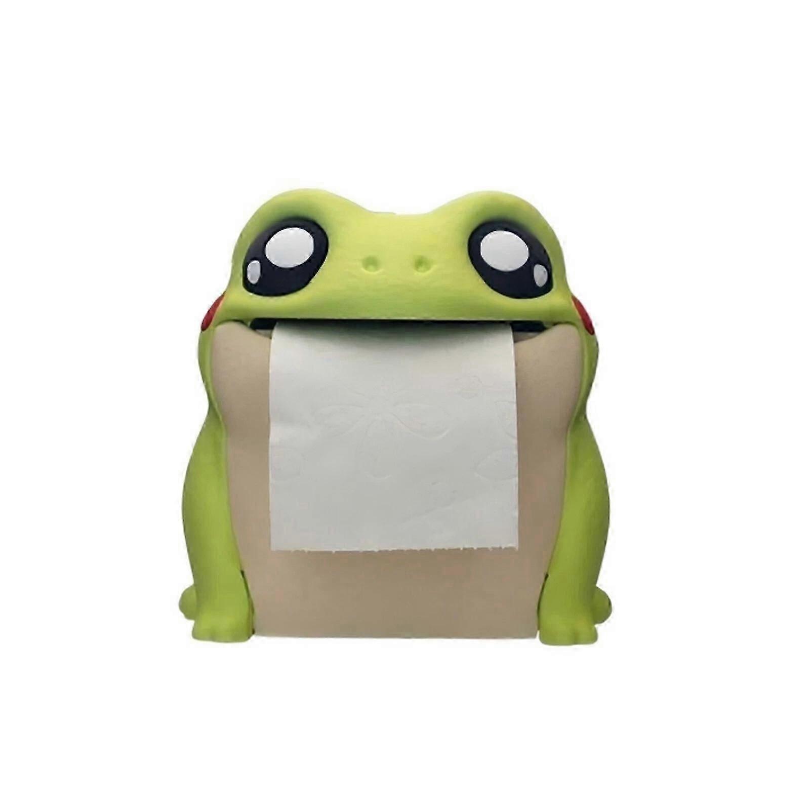 Cute Frog Roll Paper Holder, 3D Printed Frodrick The Toilet Paper Dispenser