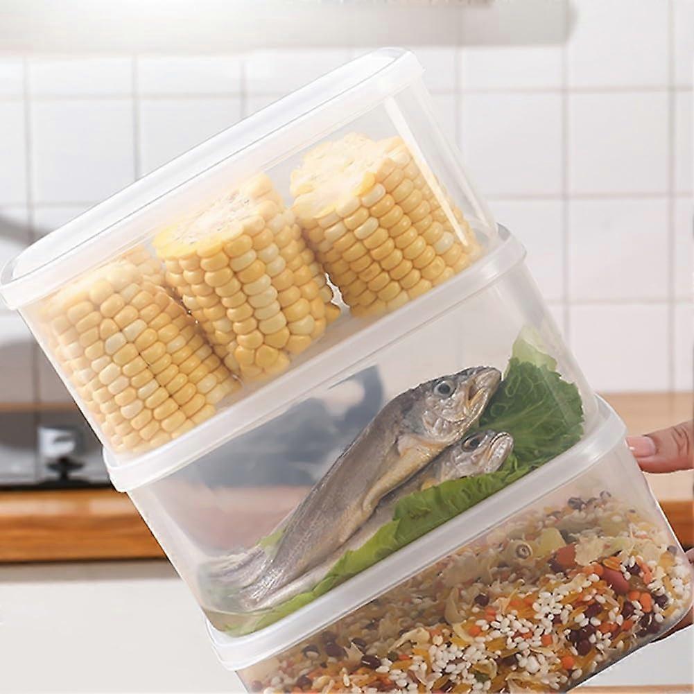 Stackable microwavesafe food storage containers with clear visibility for easy organization (1400 ml)