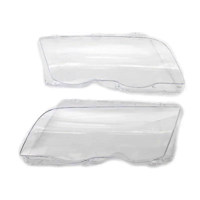 Scheinwerfergläser Auto Scheinwerfer Abdeckung Lampenschirm Helle Shell 1 Paar for BMW E46 3-Serie 1998-2001 4 Tür