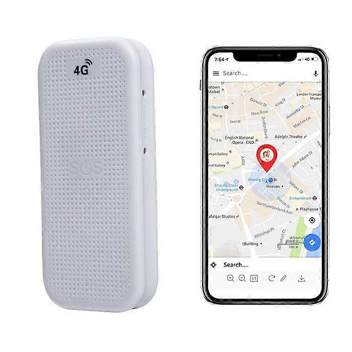 4G Multi-Function GPS Tracker Precise Tracking Mobile App Compatible with All Operators White YONIS