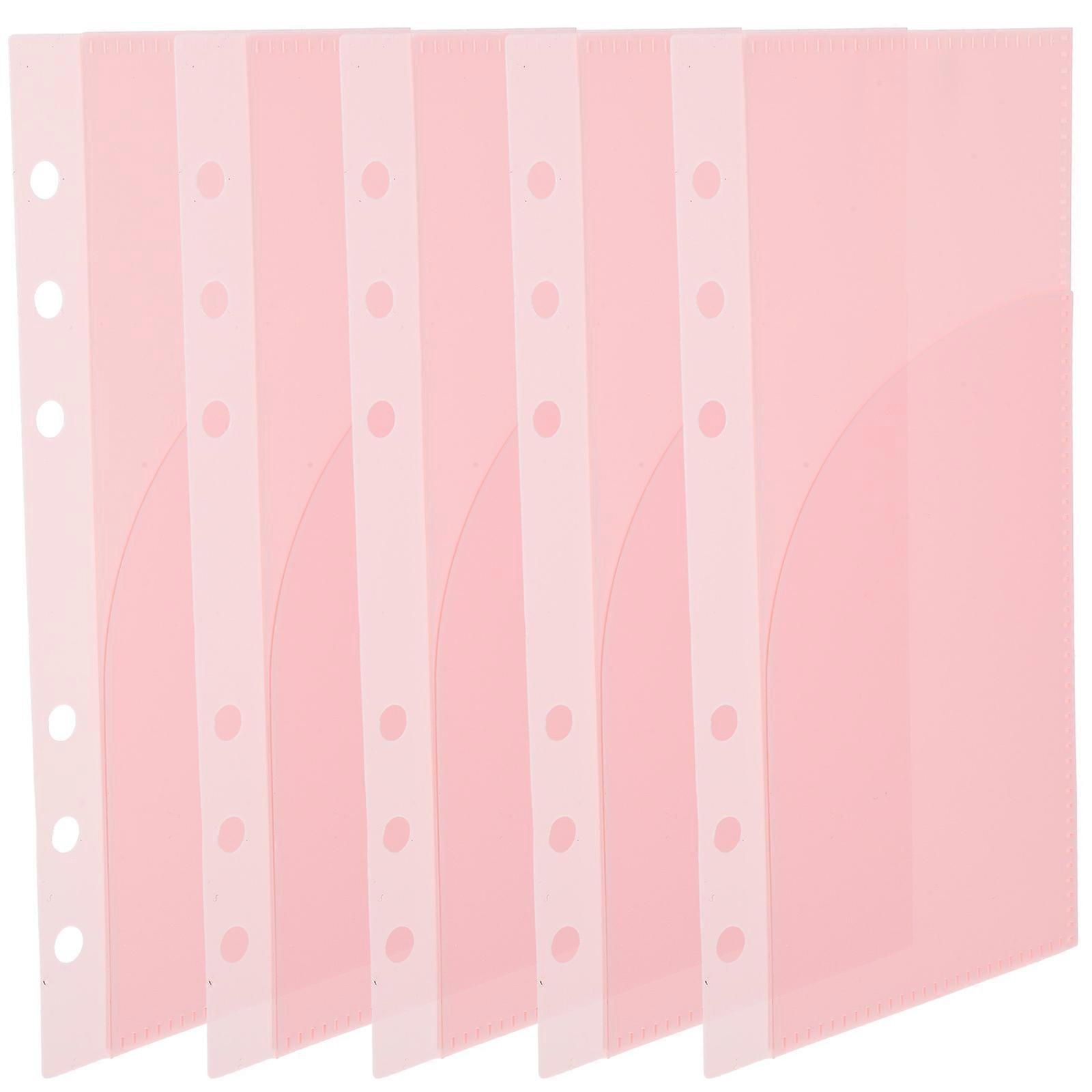 Pink for Cash Budgeting Made of PP Material for Home Use 6Holes