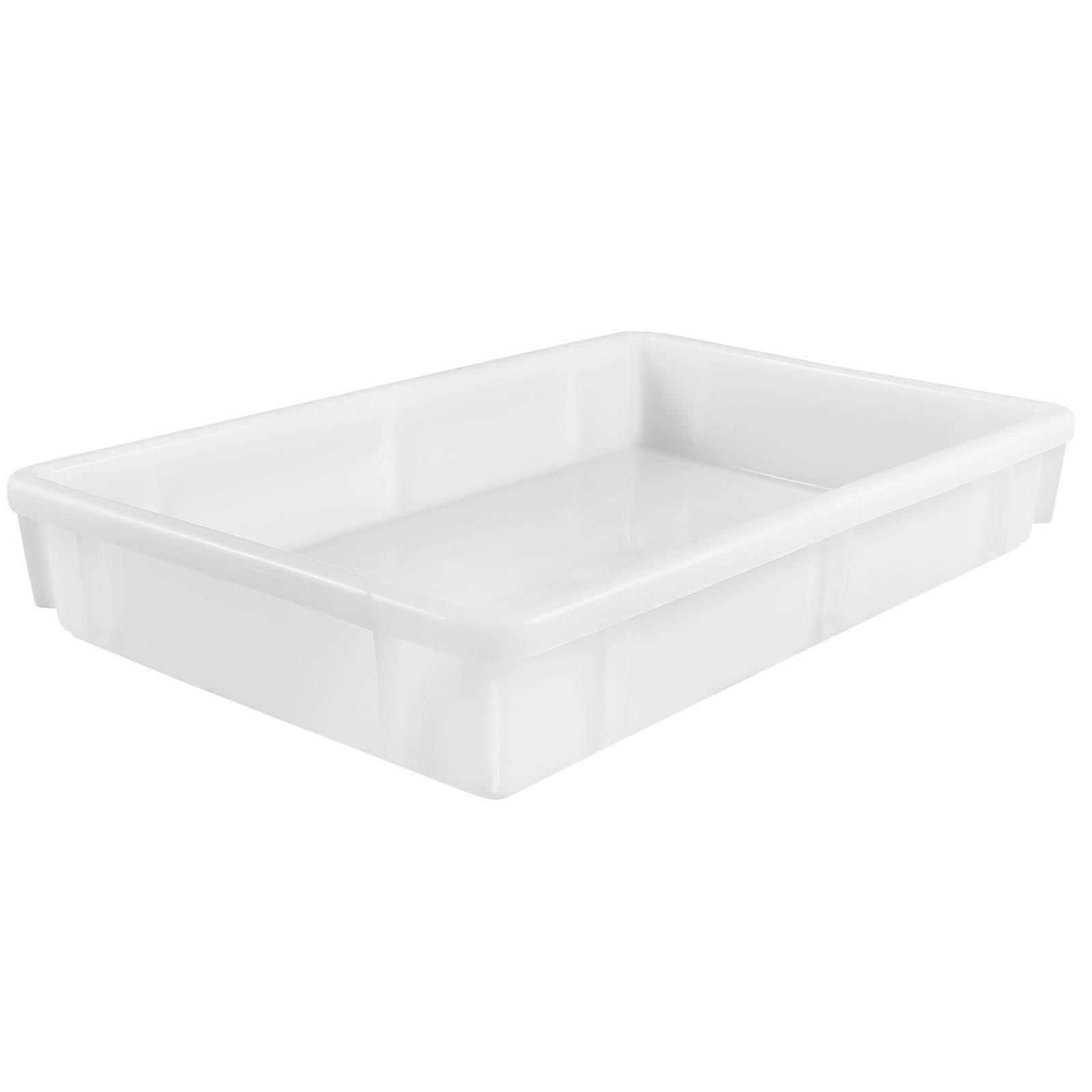 White Plastic Storage Box for Home Use Durable and Easy to Clean Multifunctional Organizers 7.5 x 5.2 x 4.3 inches