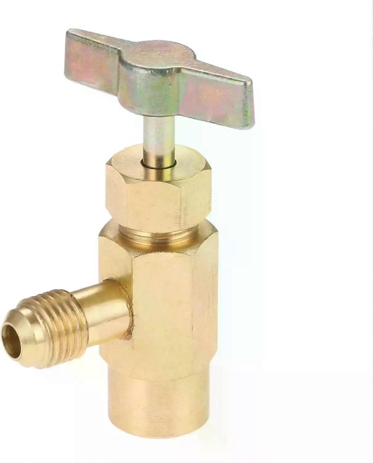 1Pc R-1234YF Can Tap Dispenser Round Head Self-sealing Refrigerant Bottle Opener for Refrigerant Cans with 1/2 ACME LH Thread