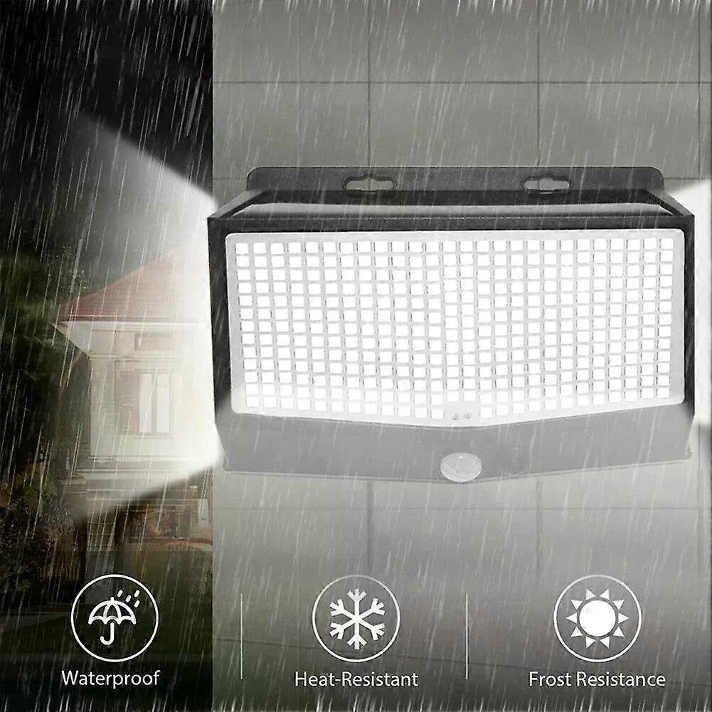 468 Solar Waterproof Motion Sensor Light Garden Wall Mount Street Light Lamp Multifunctional Waterproof Practical LED Lamp