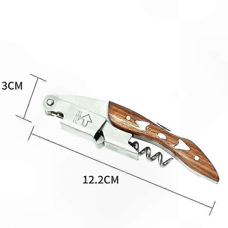 Durable Wine Opener Set with Leather Case, Stainless Steel Corkscrew, and Bottle Opener for Beer and Foil