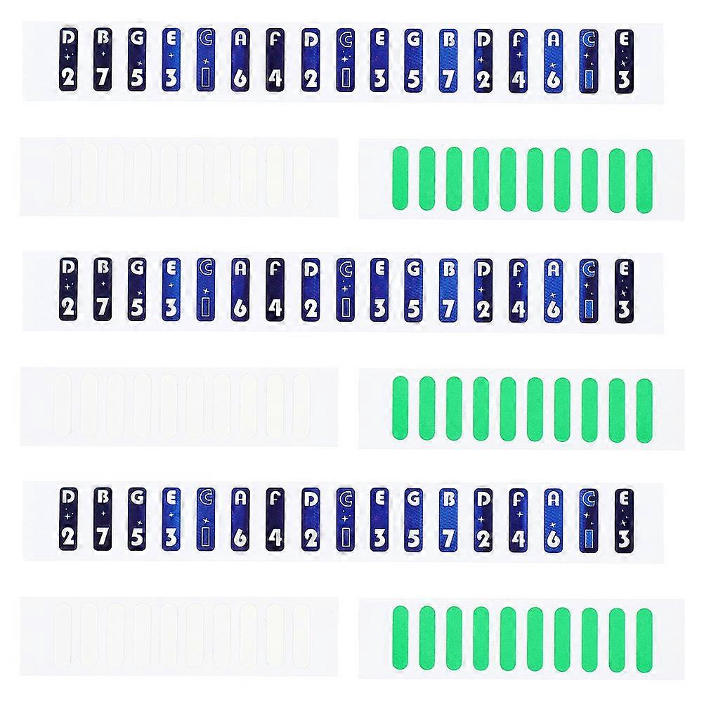 Piano Notes Guide For Beginner Thumb Piano Accessories Note Paper Stickers For Learning 1.5X12CM Key Reminder 1 Set