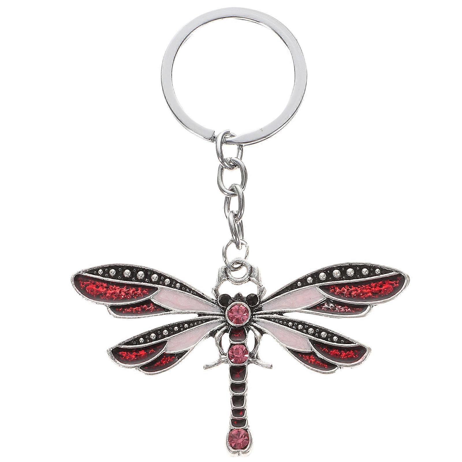 Dragonfly Key Chain for Women Made of Zinc Alloy Black Color Durable and Sturdy Design Perfect for