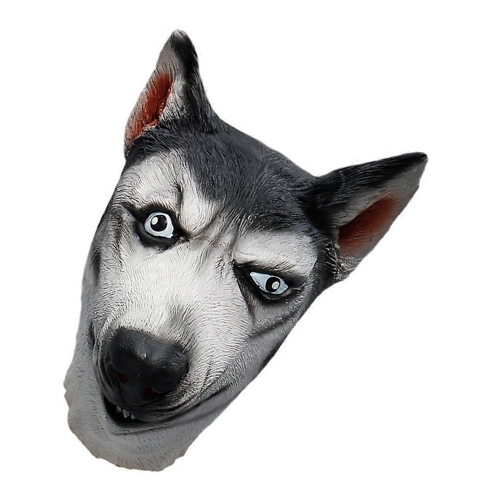 Funny Masks Halloween Latex Dog Head Mask Costume Prop For Kids And Adults Featuring Realistic Design 1Pack
