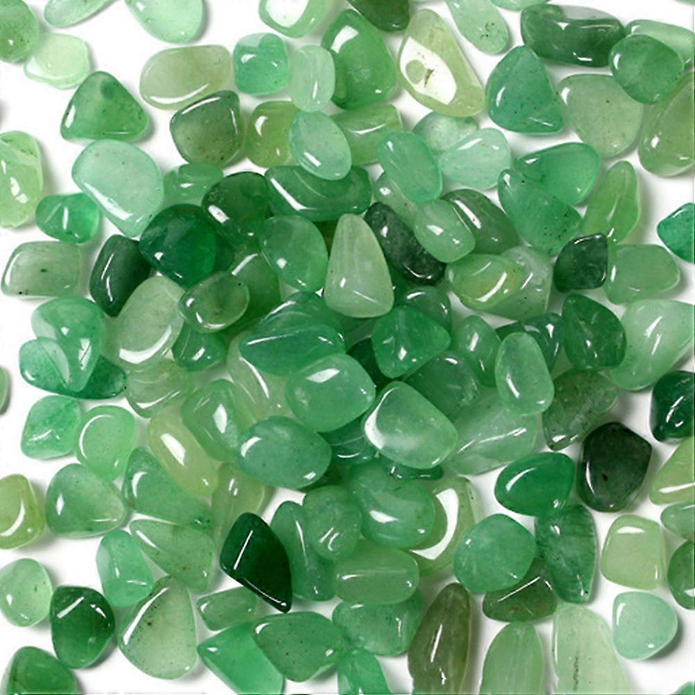 Green Decorative Stones for DIY Fish Tank Flowerpot Aquarium Decorative Rocks with Irregular Shape