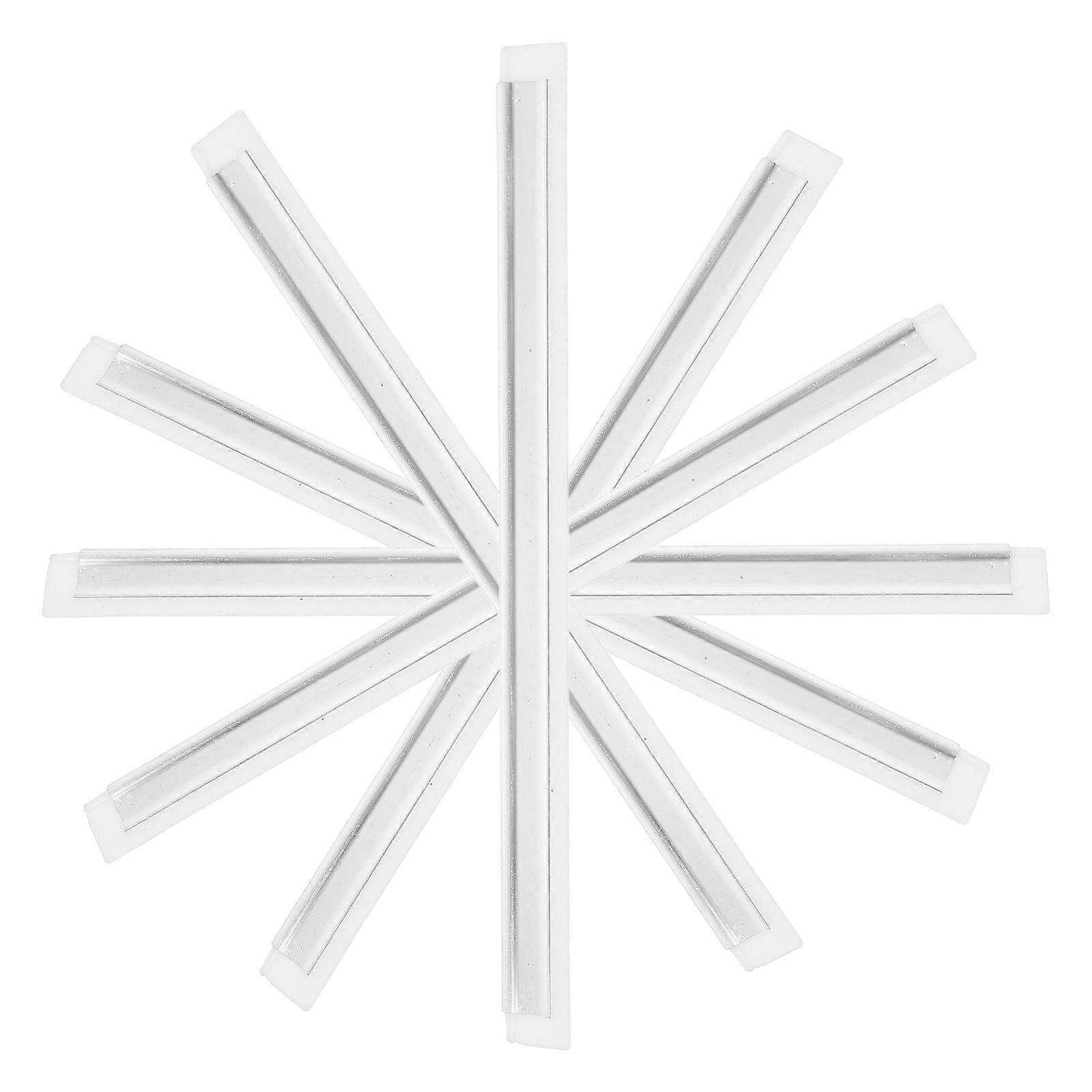 6pcs Squeegee Rubber Refills Scrubber for Window Glass Doors Floor Shower Kitchen Cleaning