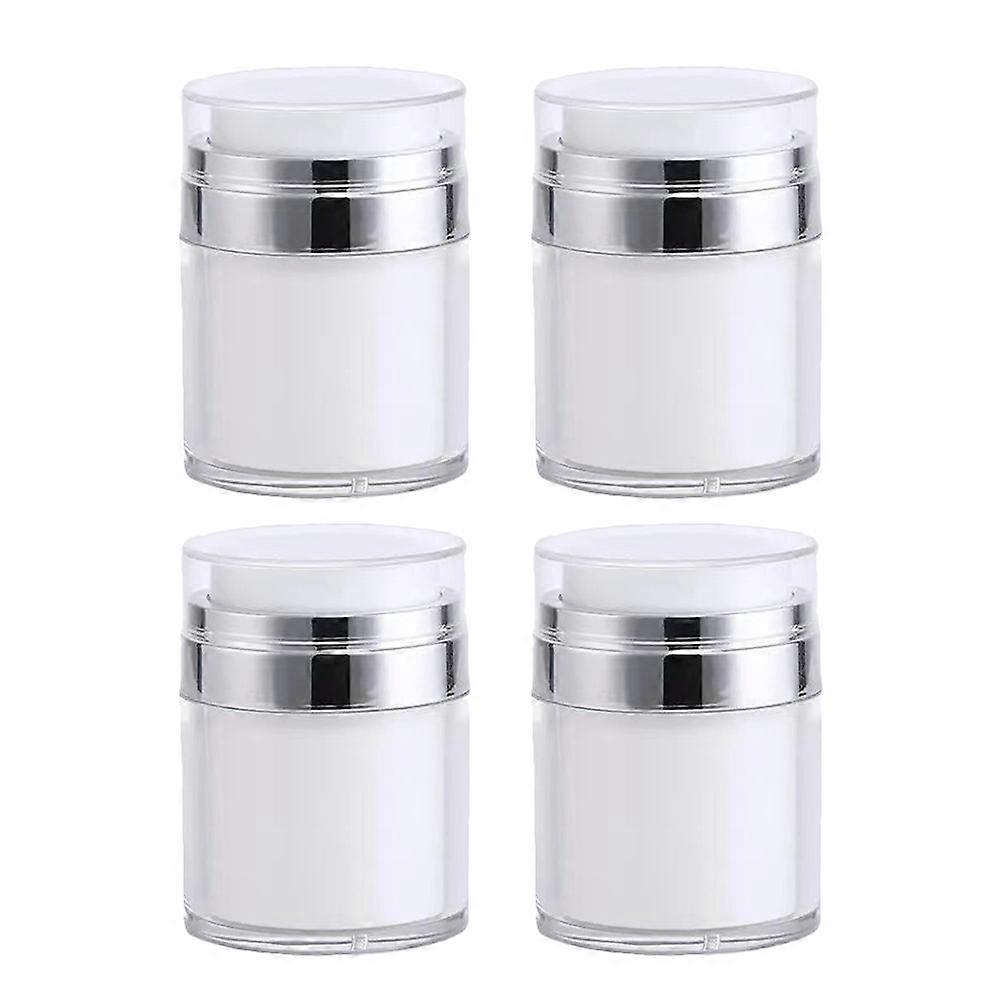 4pcs Airless Lotion Dispensers, Refillable Pump Bottles for Travel, Leak Proof, Compact Design for Easy Dispensing