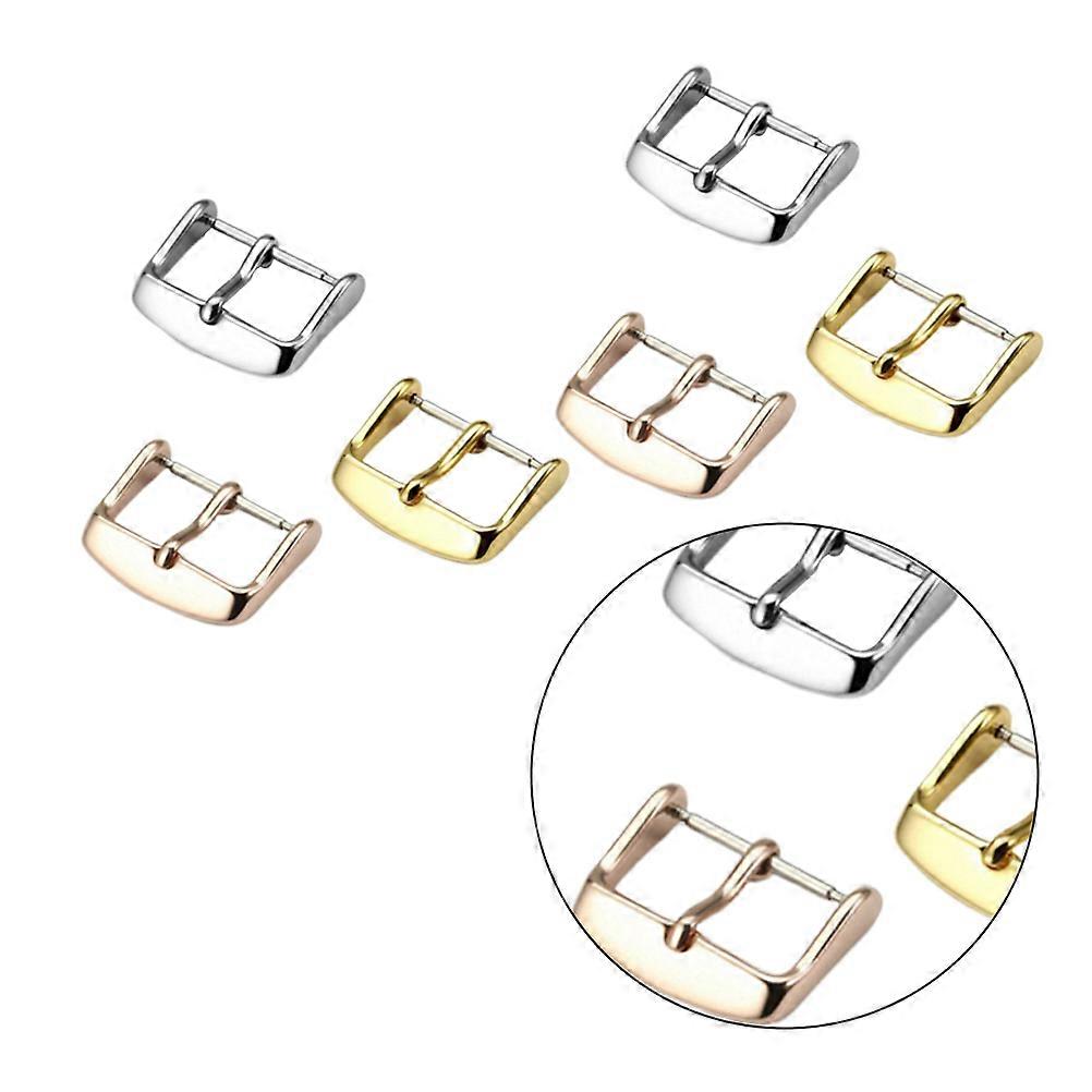 Metal Watch Band Clasps 6Pcs Durable Deployment Clasp For Both Men And Women With Rectangular Shape
