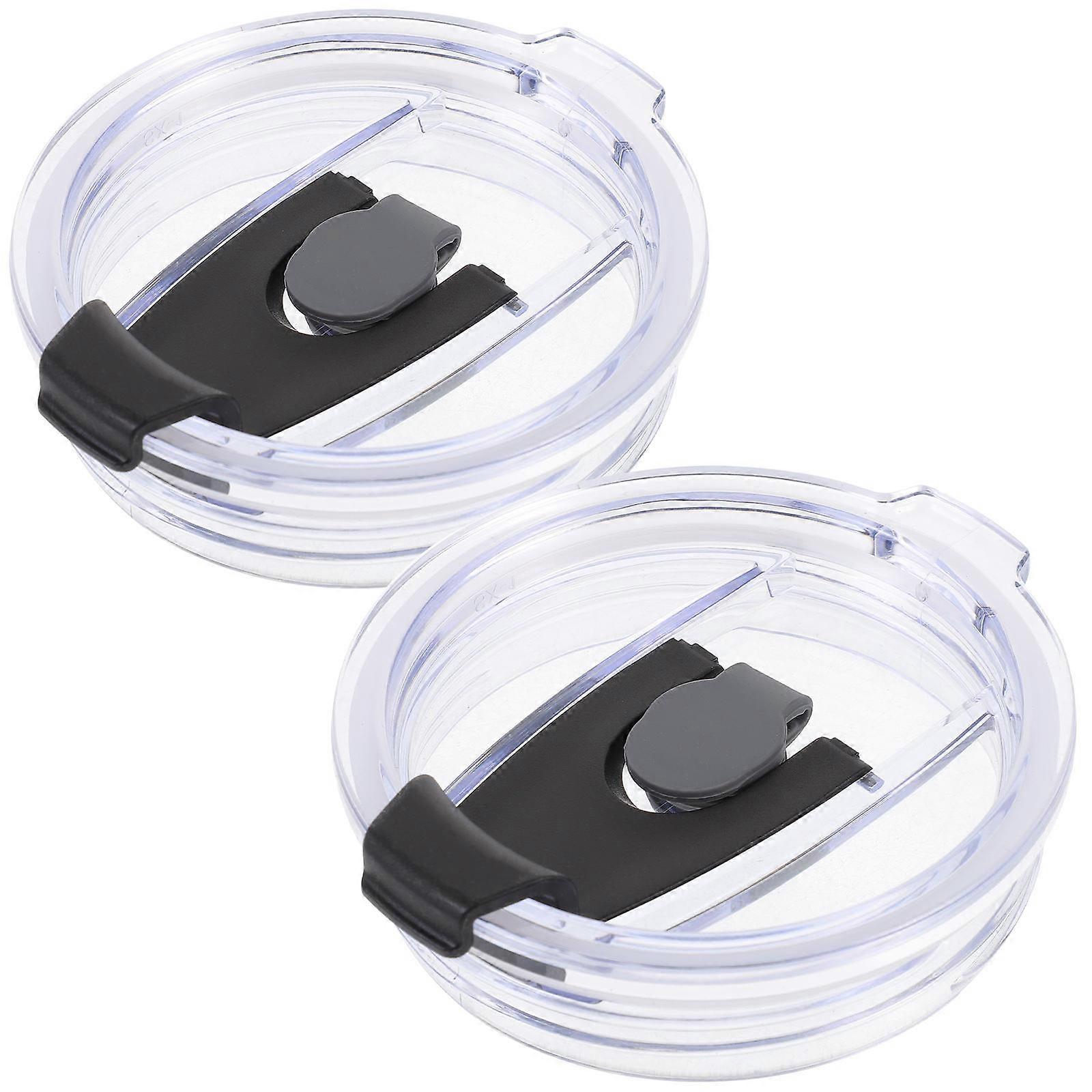2pcs Tumbler Lid Replacement Insulated Tumbler Covers Reusable Seal Bottle Caps