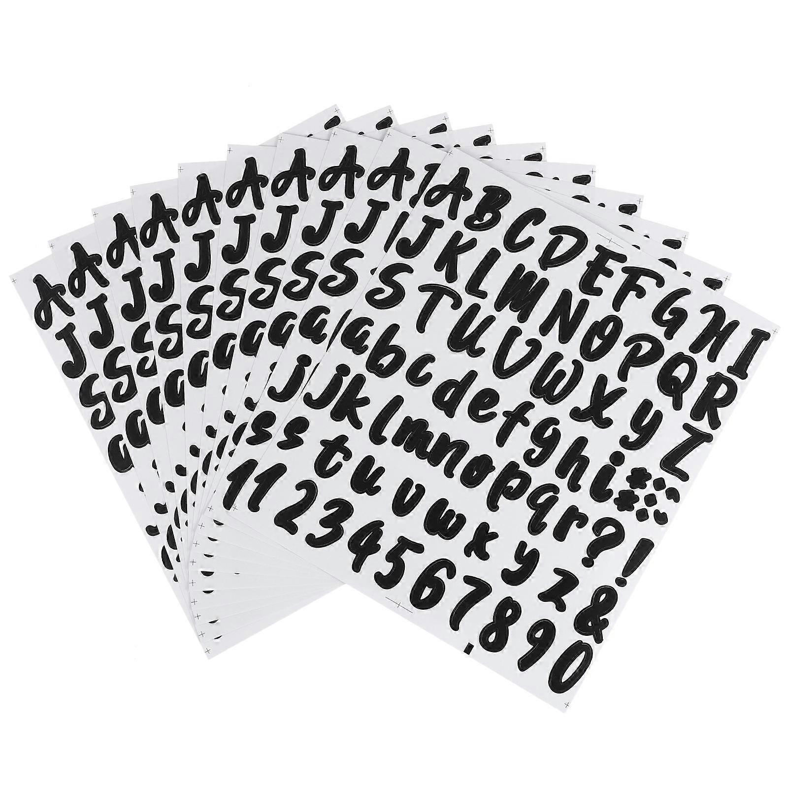 Black PVC Car Stickers for Decor Safe Reliable Self-adhesive Sheets