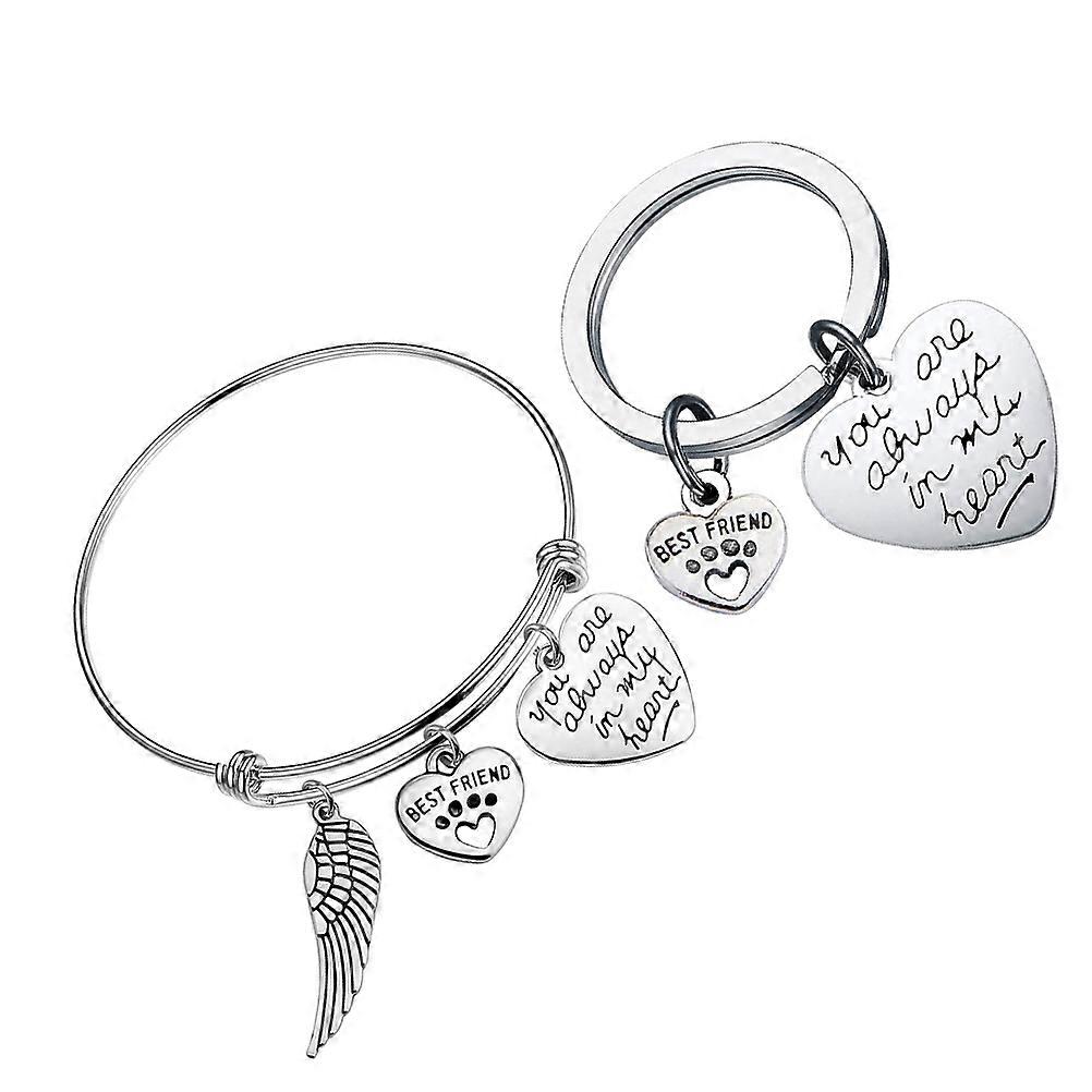 Adjustable Decorative Wrist Chain Keychain Girls Clothing Decoration Assorted Color Simple Design 1 Set