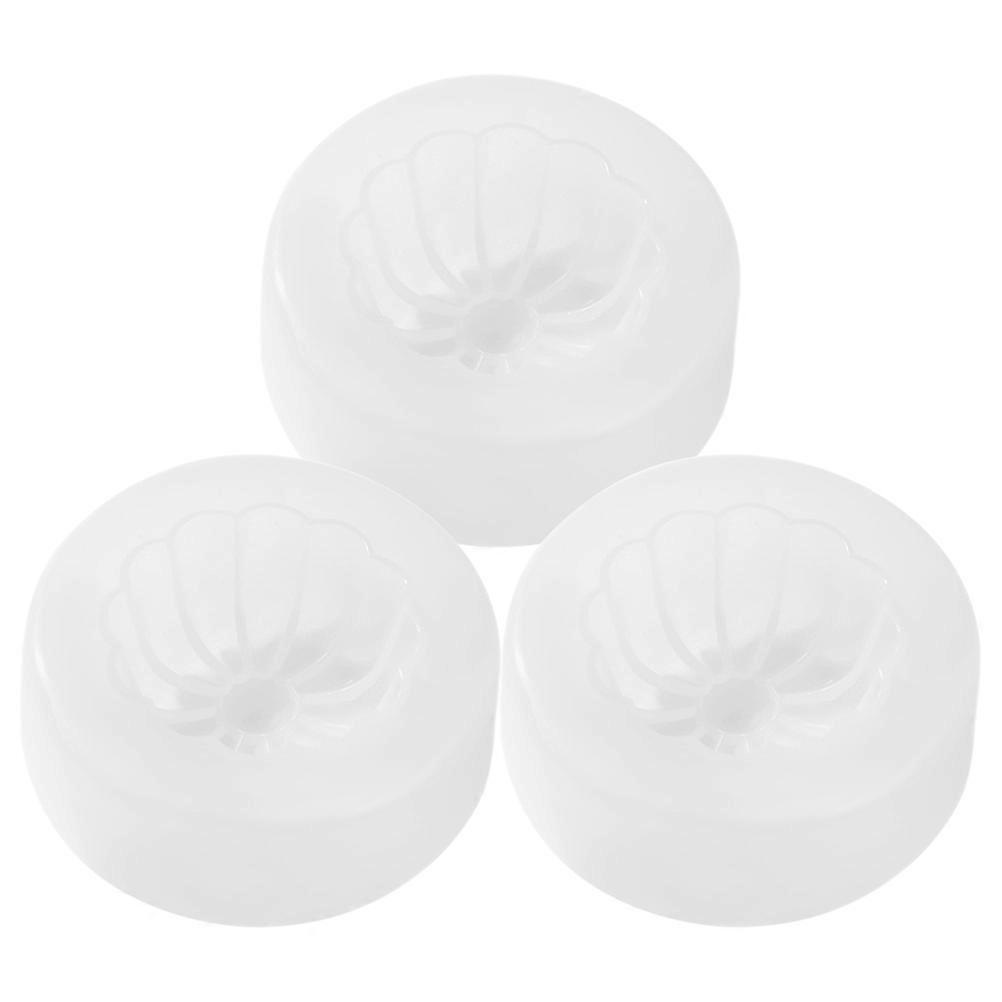 Baozi Mold for Kitchen Use Healthy Hygienic Reusable PP Material White Color 3pcs