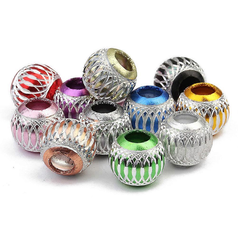 30 Pcs Round Beads DIY Jewelry Accessories For Craft Projects Assorted Color With 5.2mm Hole Diameter