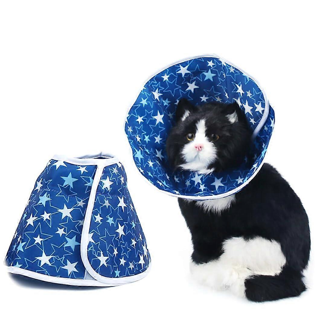 "Kitten Recovery Collar: Waterproof, Adjustable, Soft, Lightweight, Bite-Resistant Cat Cone for Post-Surgery Care"