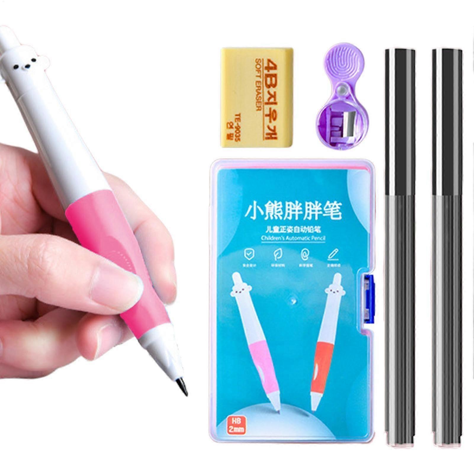 Mechanical Pencil for Kids, Cute Bear Design, Correction Grip, 1 Pc for Handwriting, Learning and Home Office Use