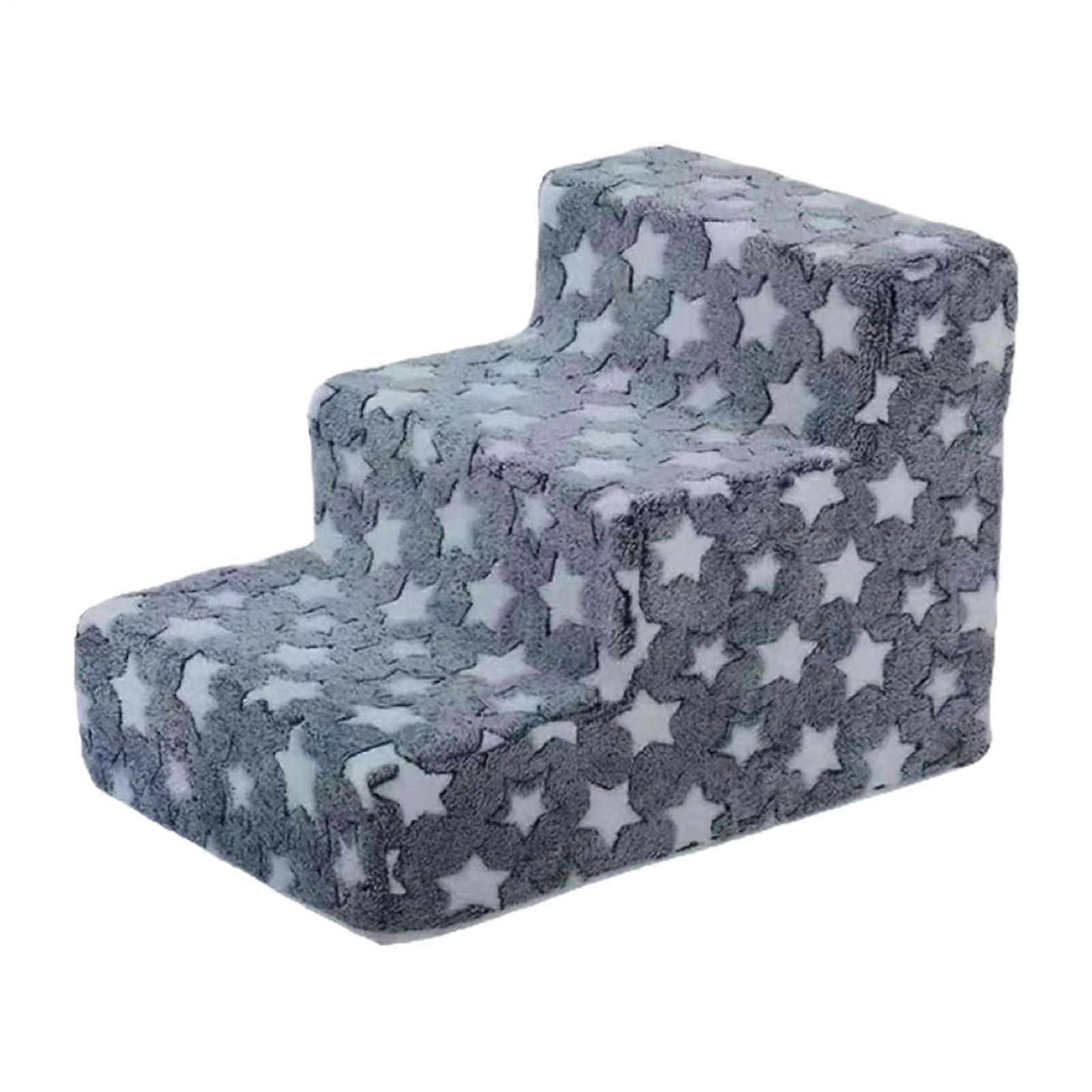 Scagnni Dog Ramp - 3-Step Ramp For Dogs And Small Cats - High-Density Foam Sofa Ramp With Lavender Cover