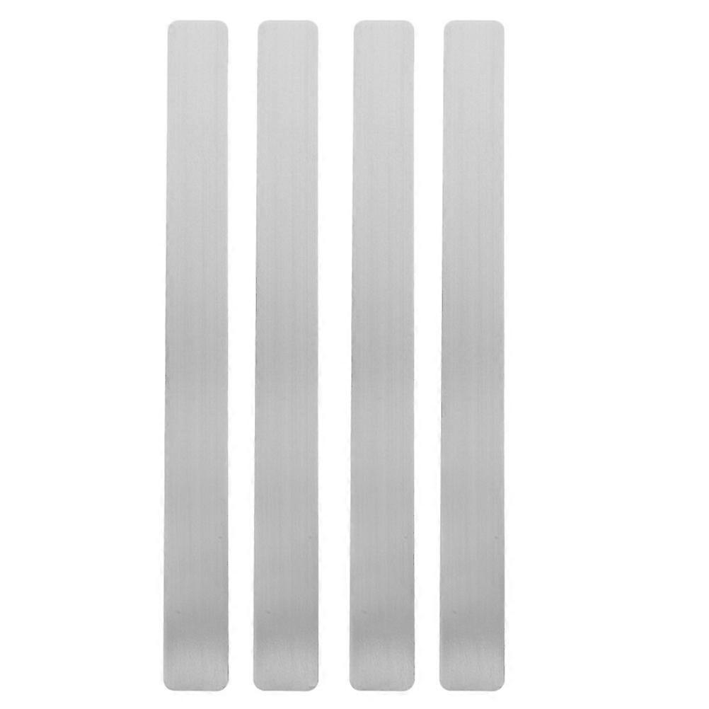4pcs Board Strips with Adhesive Backing Iron Bulletin Board Bulletin Bar Strip for Wall Memo Strip for Office Home Classroom
