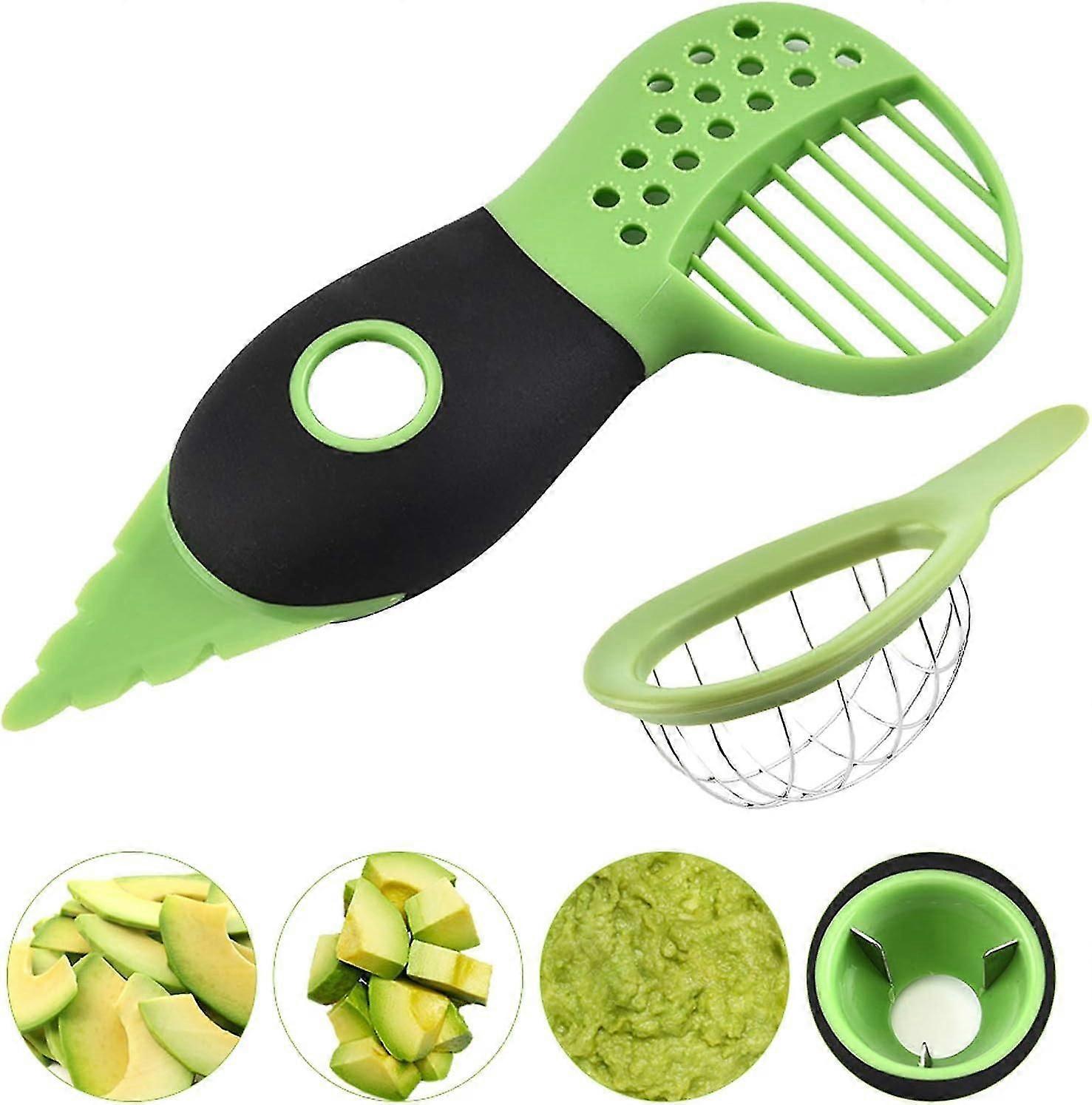 2 Pack 4 In 1 Avocado Cutter, Avocado Peeler And Avocado Chopper Made Of Eco-friendly Abs, Ergonomic Tool Set For Avocado, Mango, Kiwi