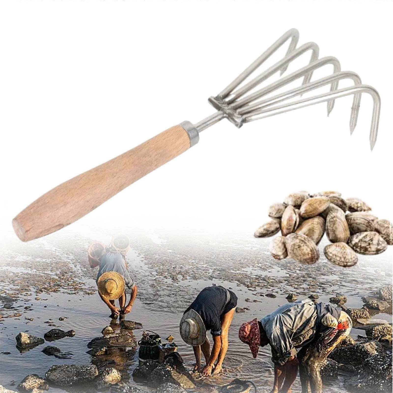 Catch The Sea Clam Rake – Mussel Digging Tool Seafood Harvesting Fork (5)