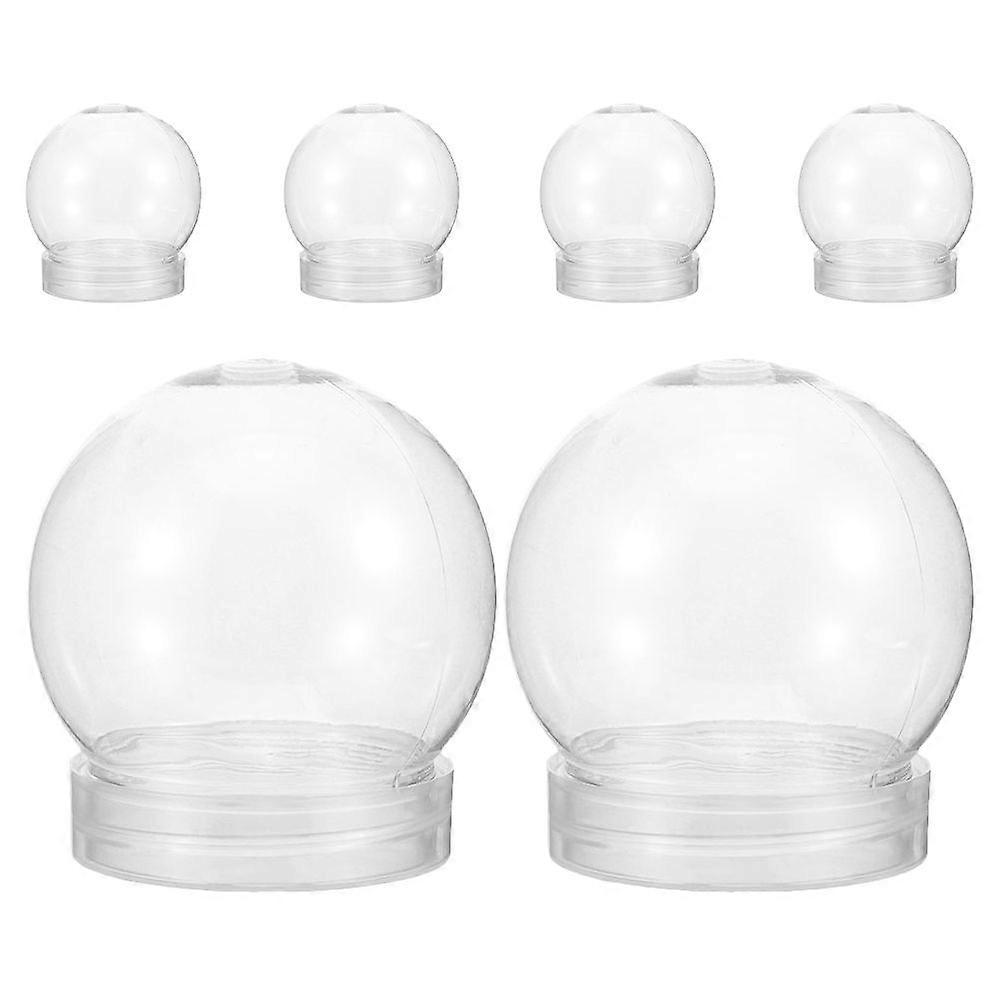 6pcs DIY Clear Water Globe Snow Globe Water Globe Making Prop DIY Snow Globe 150ml
