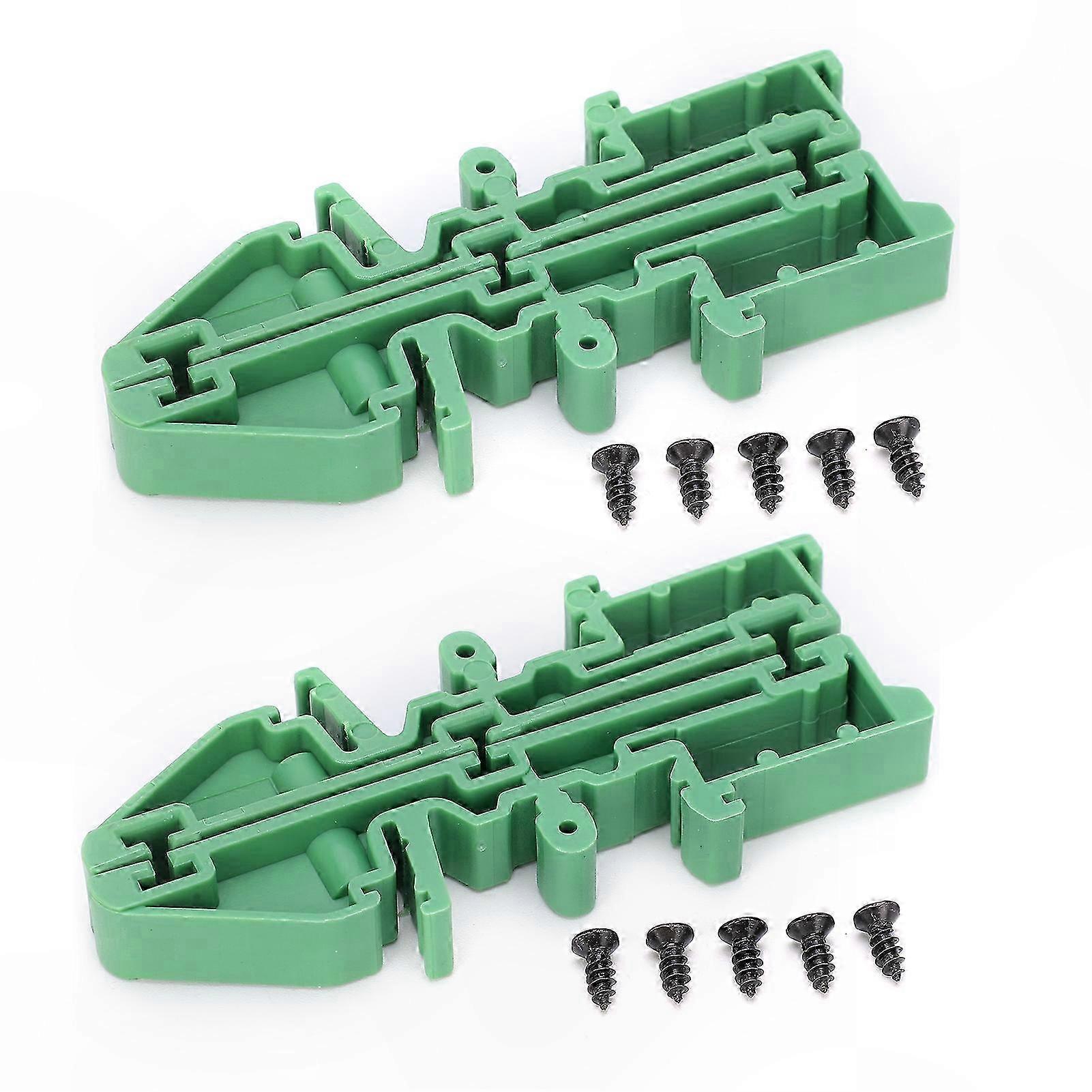 DIN Rail Mounting Bracket Set for Circuit Board Adapter with Installation Screws