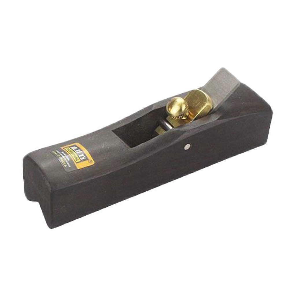 DIY Mini Hand Plane 4.72 Inch for Corner Rounding Wood Planer Black with Curved Bottom Design