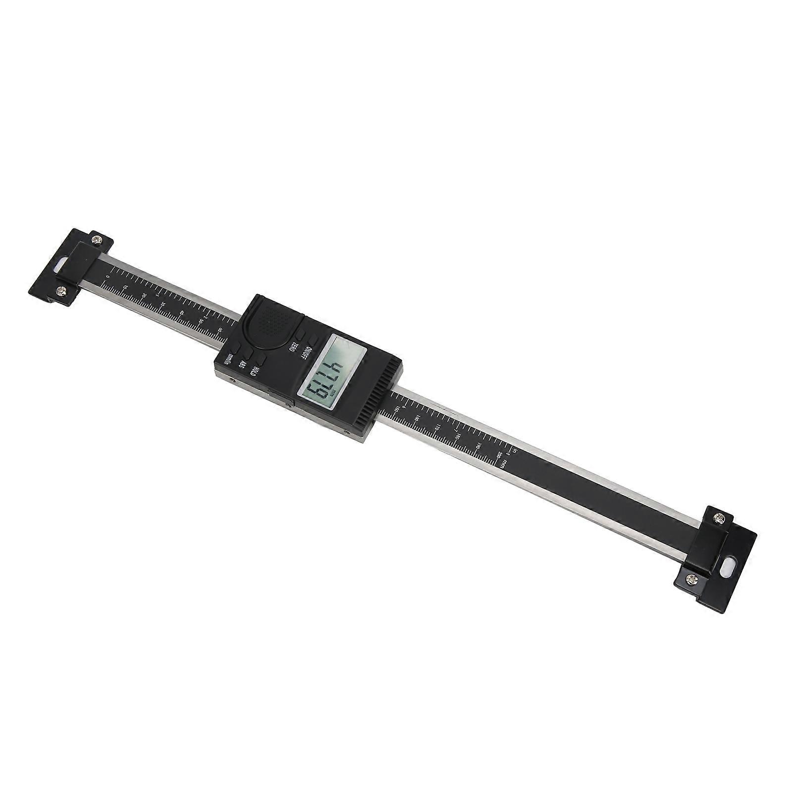LCD Digital Display Ruler Aluminum Alloy Vertical Machine Displacement Caliper 0-200mm