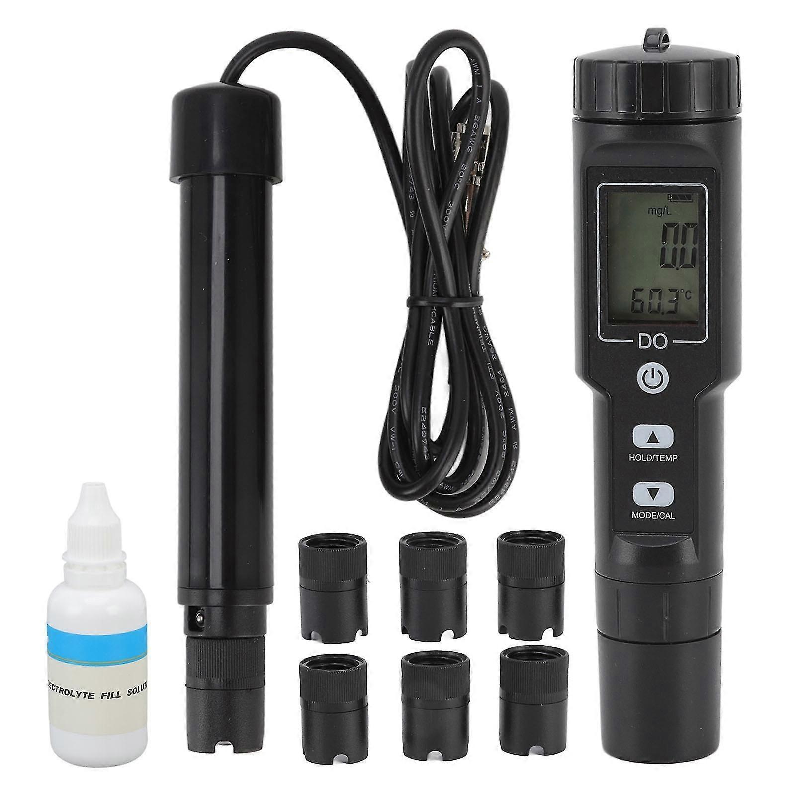 Detachable Probe Dissolved Oxygen Meter with Digital Display for Aquariums