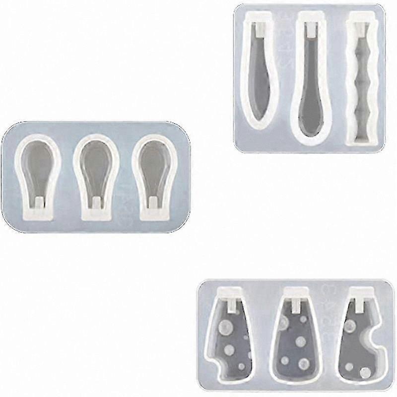 3-Piece Resin Casting Mold for DIY Knife Handles, Epoxy Handle Molds for Crafting Cutlery Projects