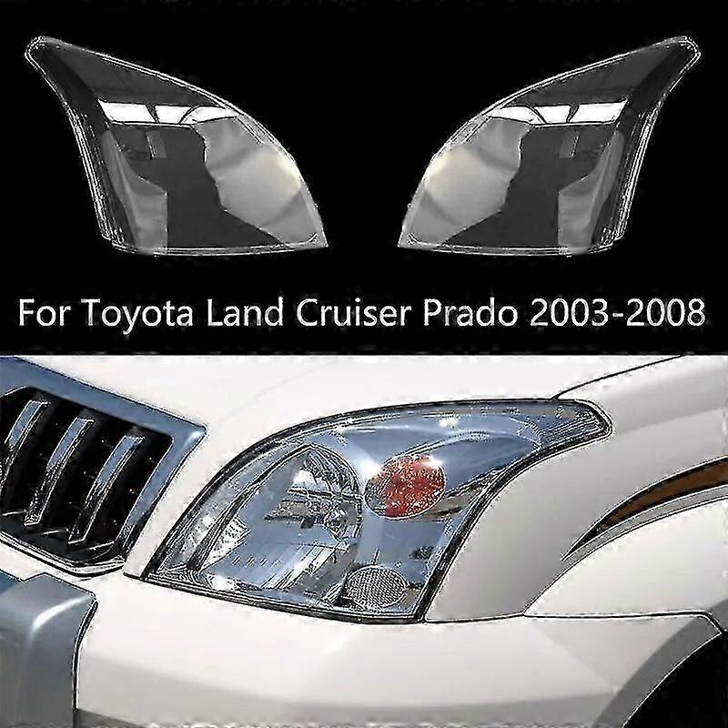 Auto Light Caps For Toyota Land Cruiser Prado 2003-2008 Car Headlight Cover Transparent Lampshade Lamp Case Glass Lens Shell