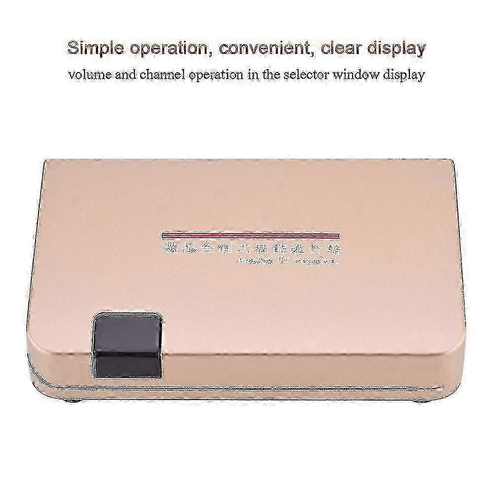 RF to HDMI Receiver Adapter for Analog TV, Converter Box with Remote Control 110-240V