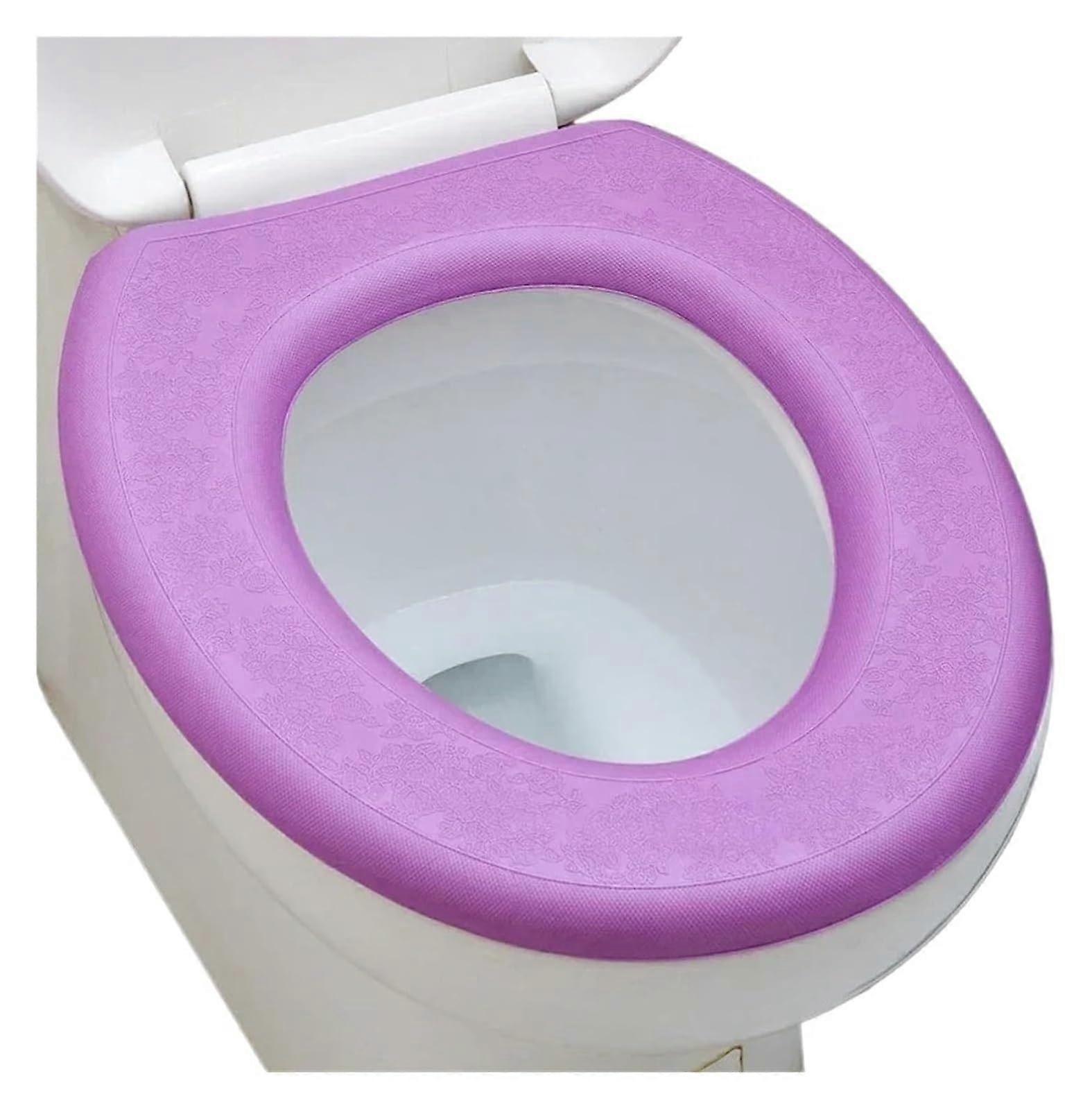 Toilet Seat Covers Waterproof Washable O-Shape Cushion Bidet Accessories for Bathroom, Soft Tool Mat, Large Size