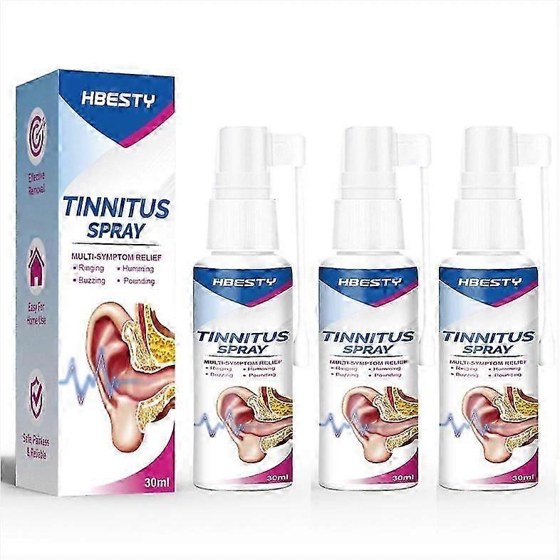 1/2/3PCS Spray per acufene Squillo all'orecchio Sollievo Gocce per l'orecchio Udito 30ml